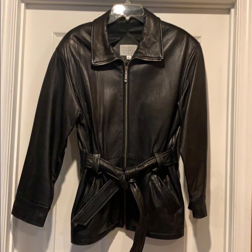 Valerie Stevens Black Leather Jacket